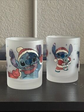 Lilo & Stitch Holiday Glasses - Blue & Red Stitch Design